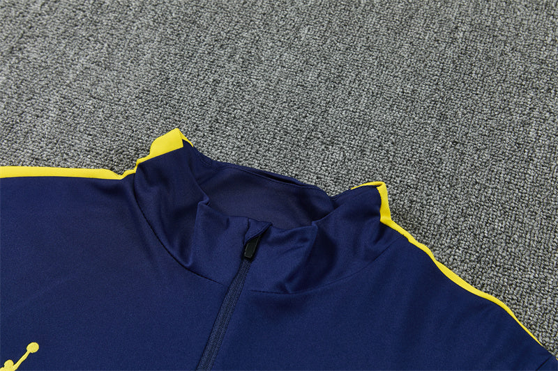 Conjunto Brasil 2026/2027 – Azul Oscuro/Amarillo Entrenamiento