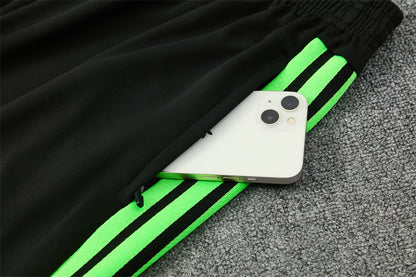 Chándal México 2025/2026 – Conjunto de Entrenamiento Negro con Detalles Verde Neón