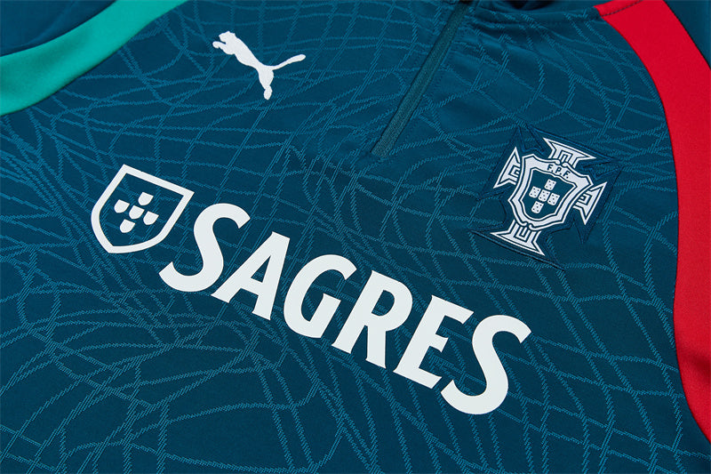Chándal Selección Portugal Verde Azulado – Puma – Conjunto de Entrenamiento
