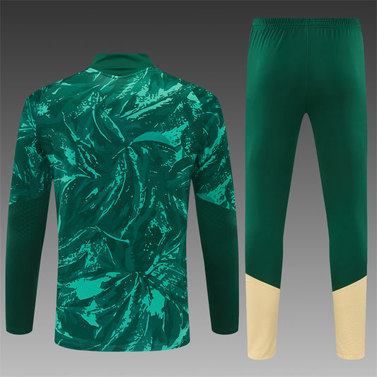 Conjunto Real Madrid 2026/2027 – Verde Estampado Entrenamiento