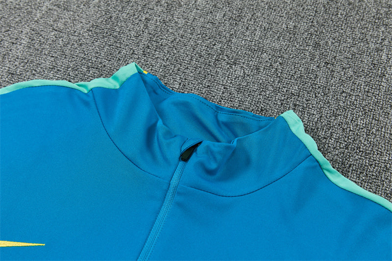 Conjunto Brasil 2026/2027 – Azul/Verde Entrenamiento