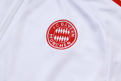 Chándal Bayern Múnich 2025/2026 – Blanco y Negro con Detalles Rojos