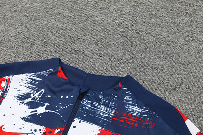 Chándal Oficial PSG 24/25 - Edición Especial Azul, Roja y Blanca