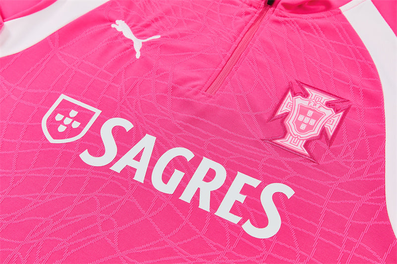 Chándal Portugal Entrenamiento 2026/27 – Rosa y Negro