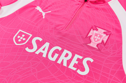 Chándal Portugal Entrenamiento 2026/27 – Rosa y Negro
