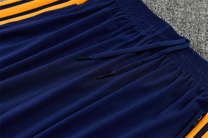 Chándal Real Madrid Azul Marino, Naranja y Blanco – Adidas – Conjunto de Entrenamiento