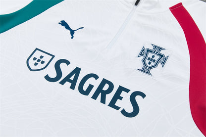 Chándal Selección Portugal Blanco y Verde – Puma – Conjunto de Entrenamiento