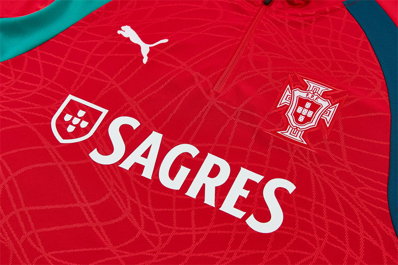 Chándal Selección Portugal Rojo y Verde – Puma – Conjunto de Entrenamiento