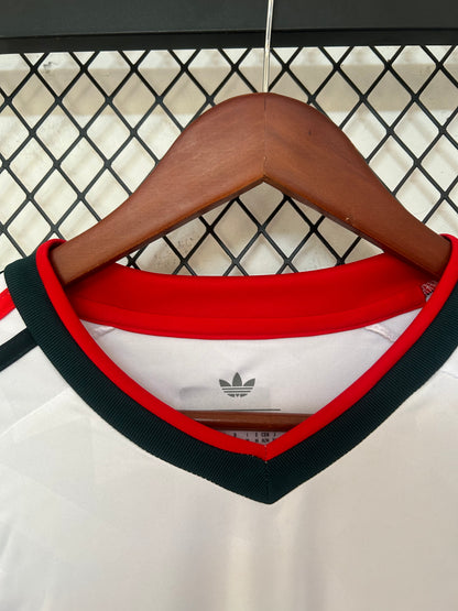 Camiseta México 2025/2026 Visitante – Blanca Detalles Verde y Rojo