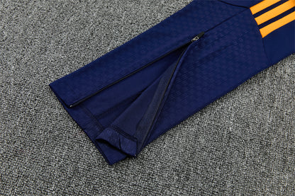 Chándal Real Madrid Azul Marino, Naranja y Blanco – Adidas – Conjunto de Entrenamiento