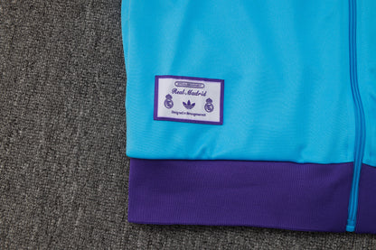 Chándal Retro Real Madrid Azul Claro y Morado 2025/2026