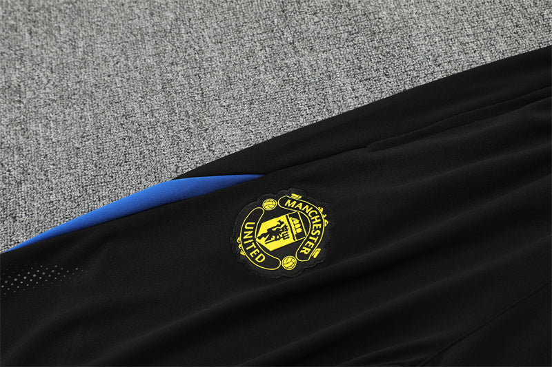 Chándal de Entrenamiento Manchester United 25/26 – Negro/Azul/Amarillo