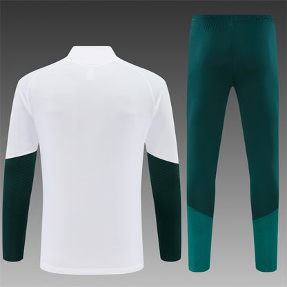 Chándal Real Madrid Blanco y Verde 2026/27 – Conjunto de Entrenamiento