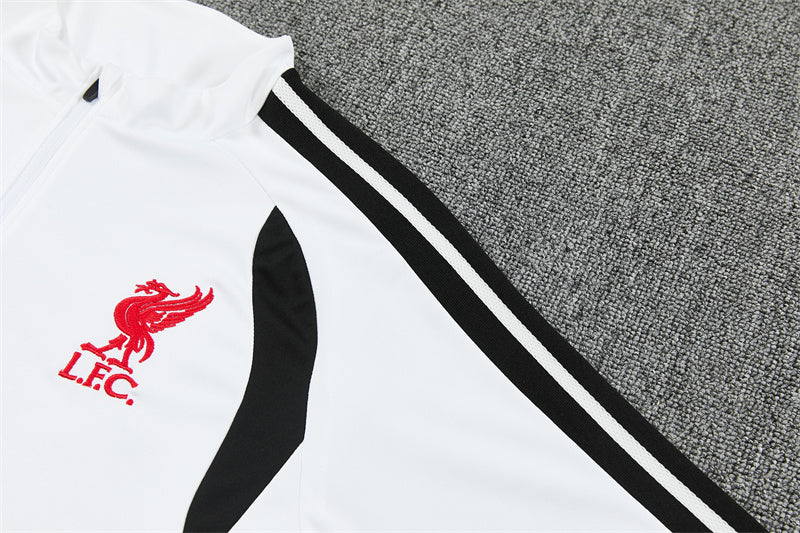 Chándal Liverpool Blanco y Negro 2026/27 – Adidas – Conjunto de Entrenamiento