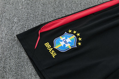 Conjunto Brasil 2026/2027 – Negro/Rojo Entrenamiento