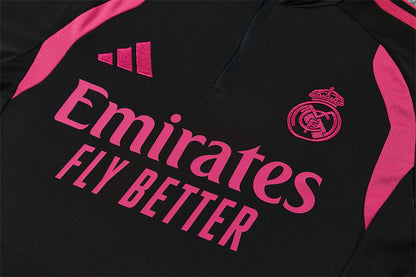 Chándal Real Madrid Entrenamiento 2026/27 – Negro y Rosa