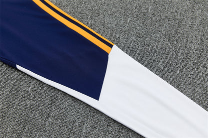 Chándal Real Madrid Azul Marino, Naranja y Blanco – Adidas – Conjunto de Entrenamiento