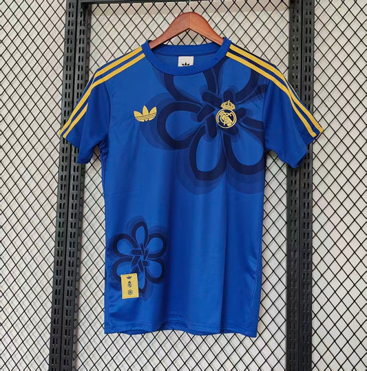 Camiseta Real Madrid 2026/2027 Edición Especial Azul – Diseño Floral Adidas Originals