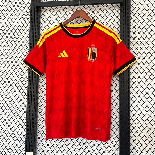 Camiseta Bélgica 2025/2026 Local – Roja Detalles Dorados Premium