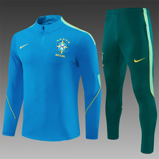 Conjunto Brasil 2026/2027 – Azul/Verde Entrenamiento