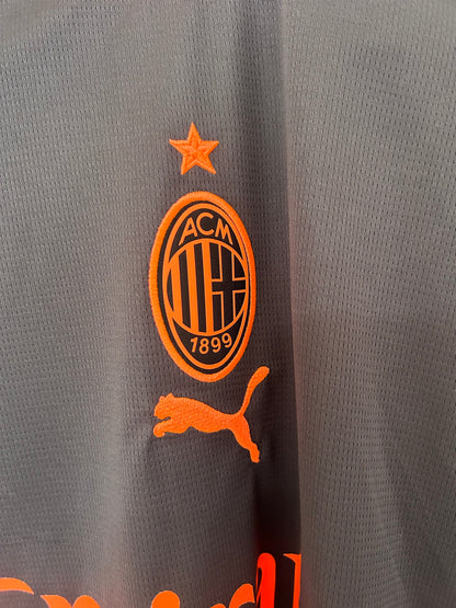 Camiseta AC Milan 2026/2027 Alternativa – Negra con Detalles Naranja Oficial Puma