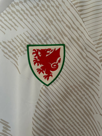 Camiseta Gales 2025/2026 Alternativa – Blanca con dragón tonal