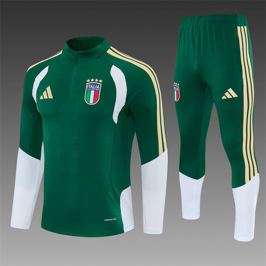 Chándal Italia 2025/2026 – Conjunto de Entrenamiento Verde Edición Especial