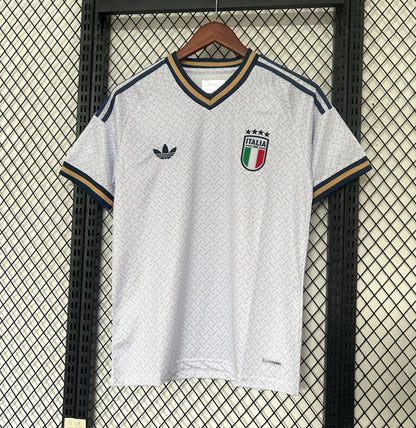 Camiseta Italia 2025/2026 Visitante – Blanca Detalles Dorados Premium