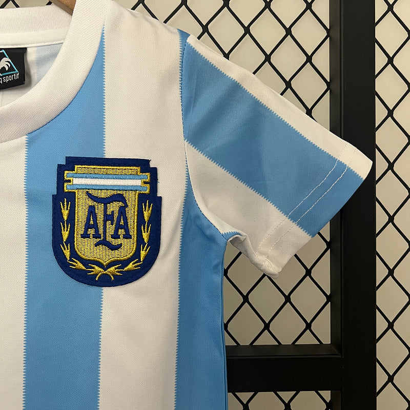 Conjunto Infantil Argentina Retro 1986 – Le Coq Sportif