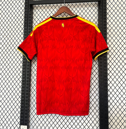 Camiseta Bélgica 2025/2026 Local – Roja Detalles Dorados Premium