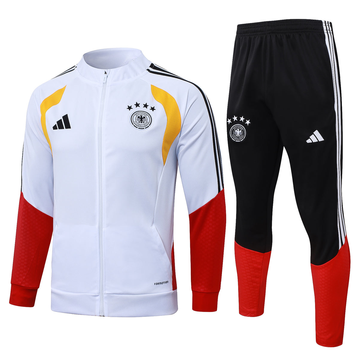 Chándal Selección Alemania Entrenamiento 26/27 – Blanco, Negro y Rojo