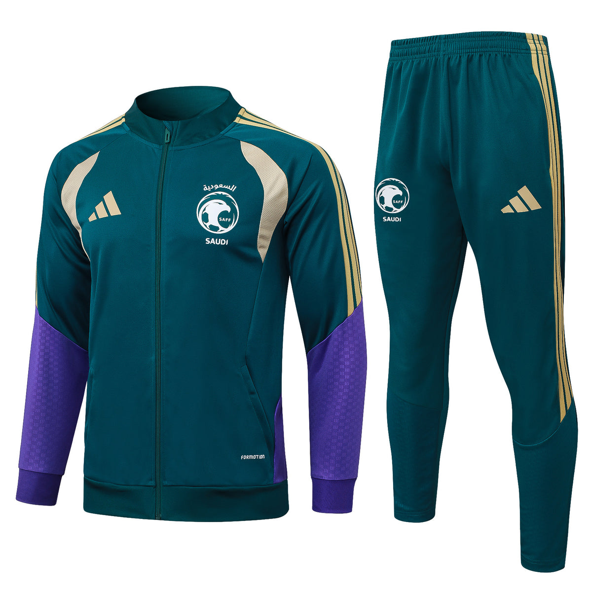 Chándal Arabia Saudí Entrenamiento 26/27 – Verde, Morado y Dorado