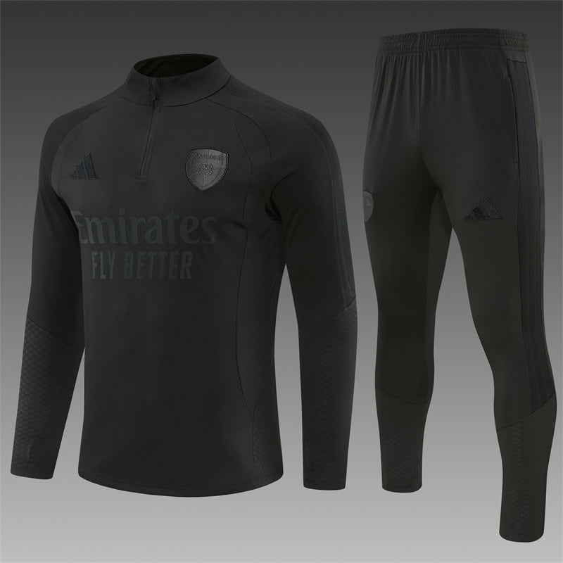 Chándal Arsenal Negro 2026/27 – Conjunto de Entrenamiento
