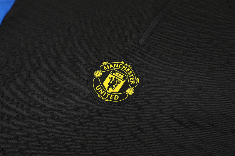 Chándal de Entrenamiento Manchester United 25/26 – Negro/Azul/Amarillo