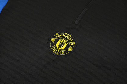 Chándal de Entrenamiento Manchester United 25/26 – Negro/Azul/Amarillo