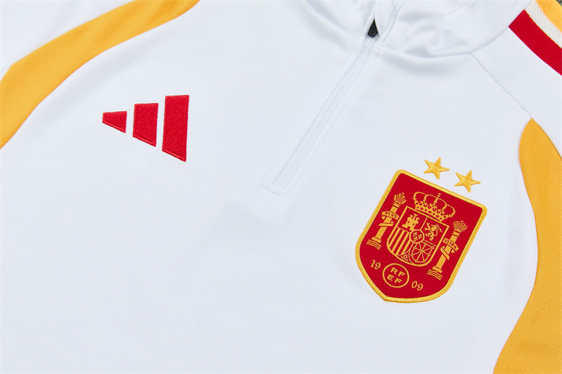 Chándal Selección Española Entrenamiento 2026/27 – Blanco, Azul Marino y Rojo