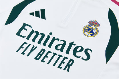 Chándal Real Madrid Blanco y Verde 2026/27 – Conjunto de Entrenamiento
