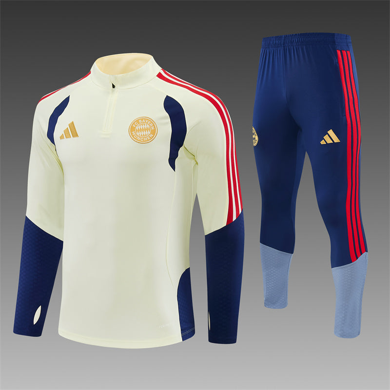 Chándal Bayern Múnich Blanco y Azul 2026/27 – Adidas – Conjunto de Entrenamiento
