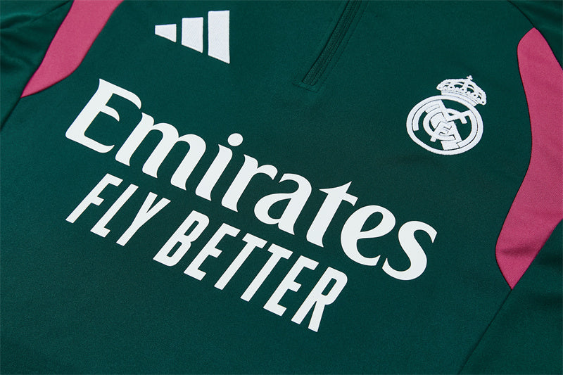Chándal Real Madrid Verde y Rosa – Adidas – Conjunto de Entrenamiento