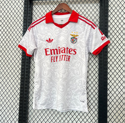 Camiseta Benfica Blanca 2026/27 – Adidas – Emirates Fly Better