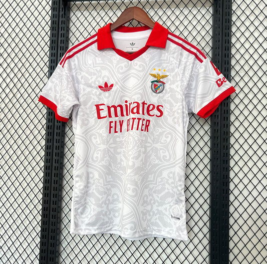 Camiseta Benfica Blanca 2026/27 – Adidas – Emirates Fly Better