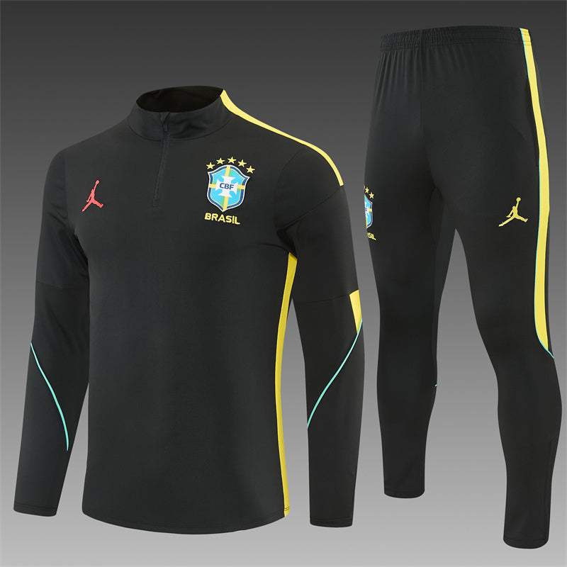 Conjunto Brasil 2026/2027 – Negro/Amarillo Entrenamiento
