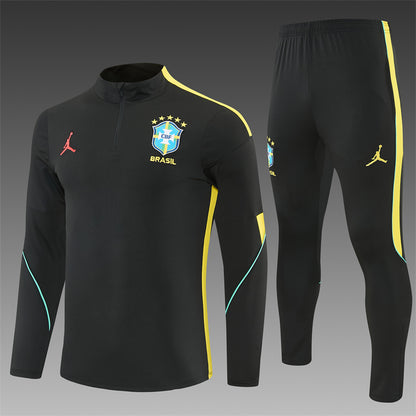 Conjunto Brasil 2026/2027 – Negro/Amarillo Entrenamiento