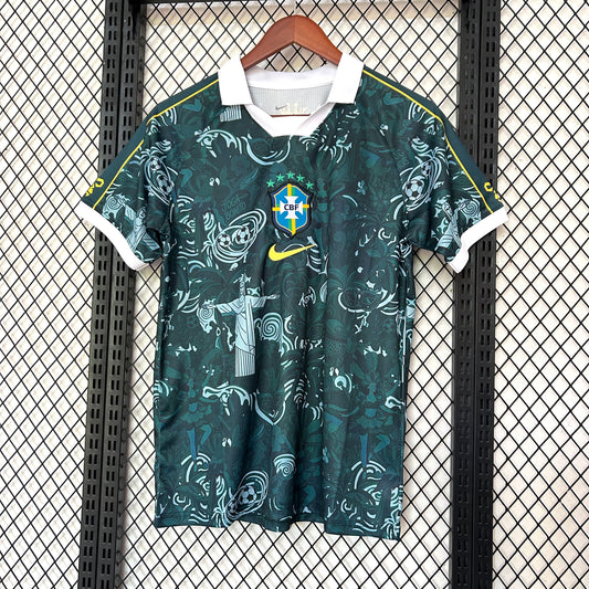 Camiseta Brasil Edición Especial “Joga Bonito” Verde Oscuro