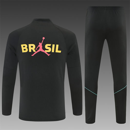 Conjunto Brasil 2026/2027 – Negro/Amarillo Entrenamiento