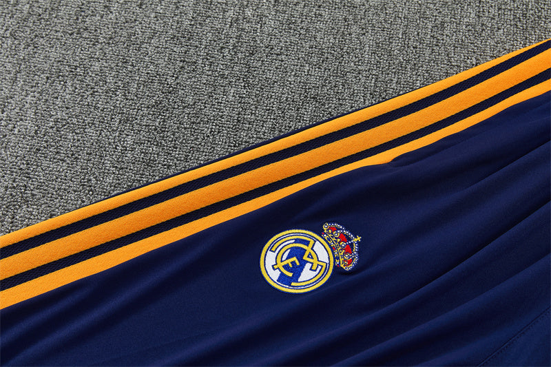 Chándal Real Madrid Azul Marino, Naranja y Blanco – Adidas – Conjunto de Entrenamiento