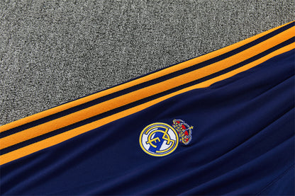 Chándal Real Madrid Azul Marino, Naranja y Blanco – Adidas – Conjunto de Entrenamiento