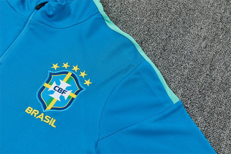 Conjunto Brasil 2026/2027 – Azul/Verde Entrenamiento