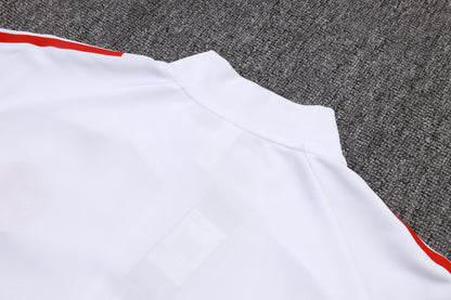Chándal Bayern Múnich 2025/2026 – Blanco y Negro con Detalles Rojos