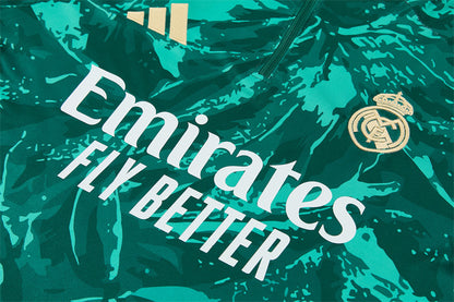 Conjunto Real Madrid 2026/2027 – Verde Estampado Entrenamiento